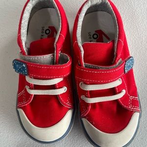 See Kai Run red tennis shoes